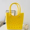 EVA Waterproof Beach Tote: Large Capacity Perforated Travel Bag