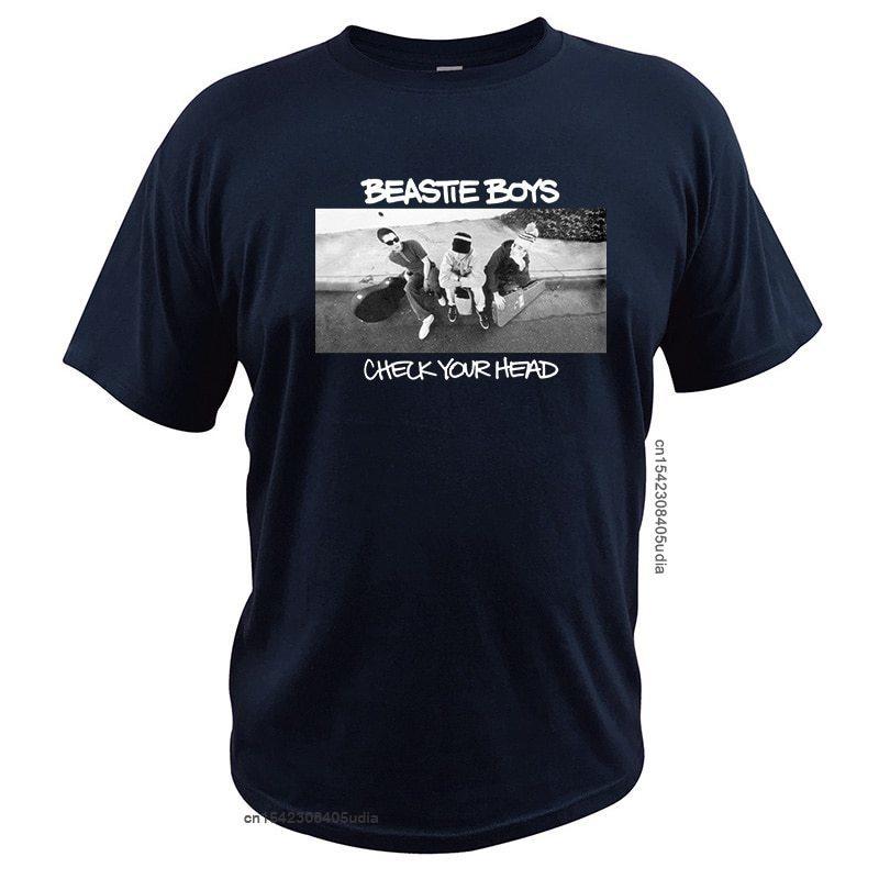 

Beastie Boys Tshirt Check Your Head T Shirt American Hip Hop Group Simple Fashion Design Short Sleeve T-Shirt 3XL