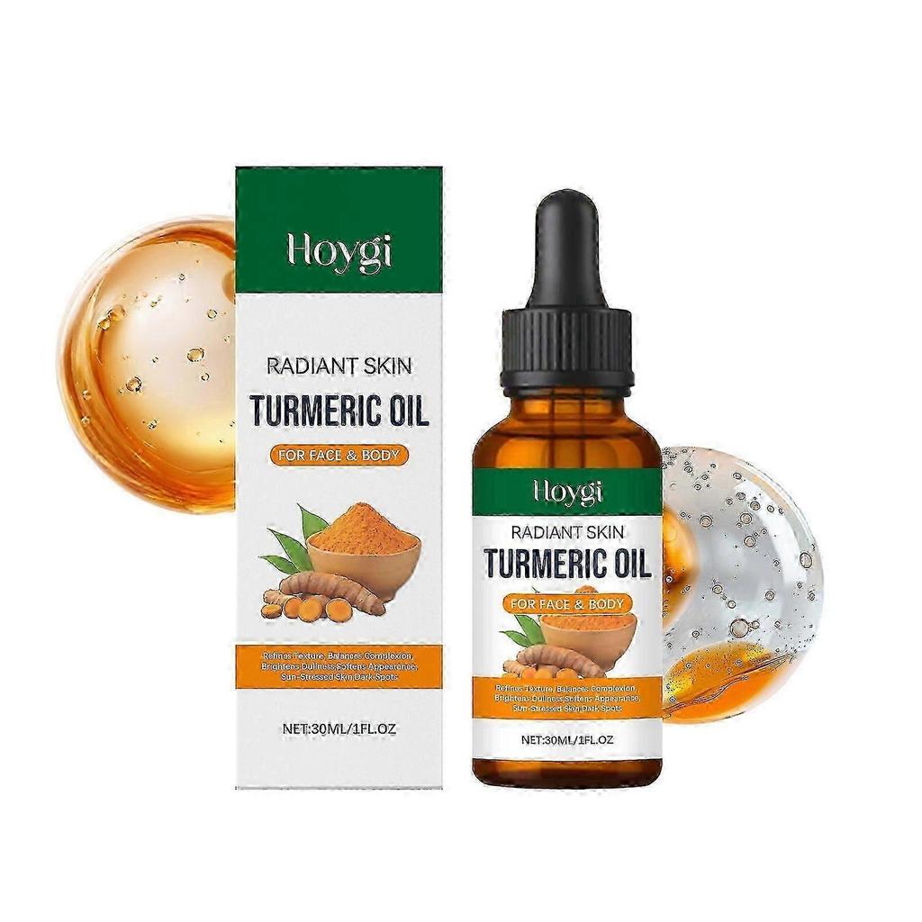 Hoygi Turmeric Facial Care Essential Oil Is Light, Moisturizing, Hydrating, Nourishing, Delicate And Gentle, Suitable For Daily Skin Care And Moisturi