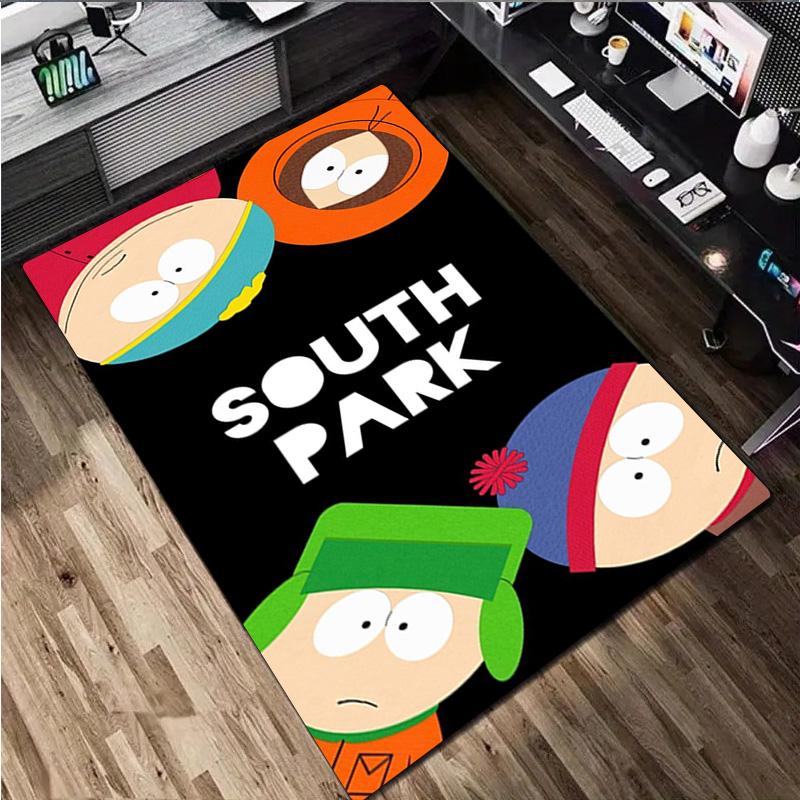 South Park Characters Carpet Office Decorative Carpet For Living Room Bedroom Door Mat Floor Rug Computer Chair Area Rug Perfect Holiday Gift