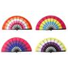 652F Colourful Fan LGBTs Gay Pride Party Summer Music Festival Women Men Props Gift