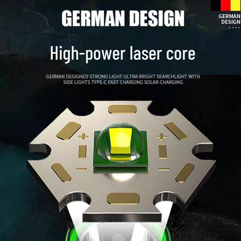 High-Lumen LED Outdoor Headlamp for Climbing, Fishing, and Diving, Featuring Strong Light and Long Battery Life