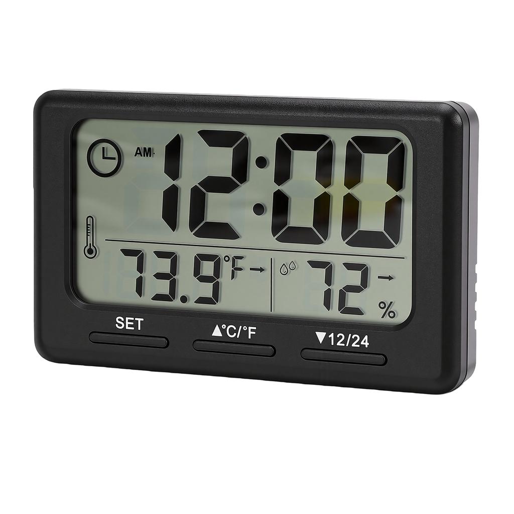 Electronic Timer LCD Display Magnet Clock Temperature and Humidity Meter for Kitchen Bedroom Temperature Humidity Meter