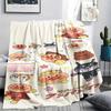 1PC Anpanman Print Flannel Blanket, High quality All Seasons, Home Decor, Warmth and Comfort, Perfect for Christmas Gifts
