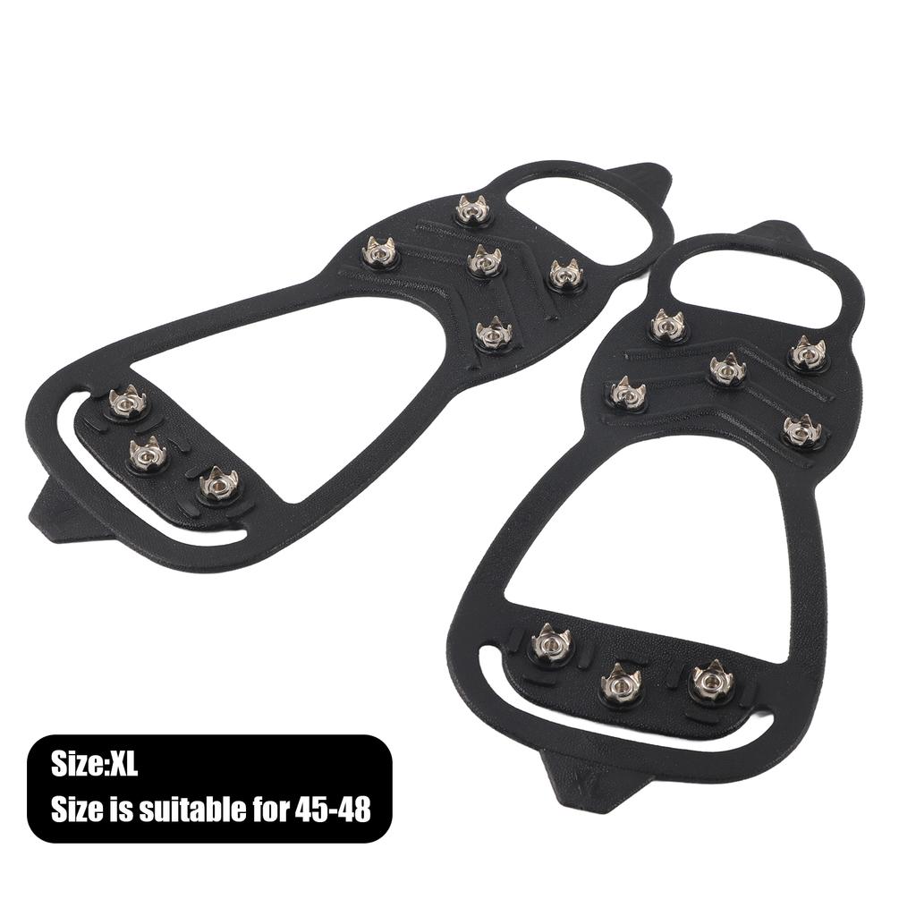 1 Pair of 8-Prong Ice Cleats for Ice Surfaces Ice Cleats for Walking on Ice and Snow 8-Prong Ice Cleats for Ice Skates