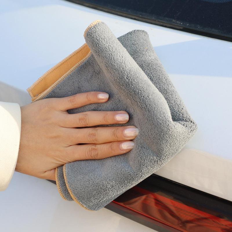 Car Wiping Towel Super Absorbent Car Wipes Double Sided Coral Suede Cleaning Cloth Universal Auto Care Tools 35x35cm/30x60cm