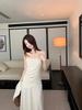 Gentle Style Women's Camisole & Cardigan Set with High-Waist Mermaid Skirt - Autumn/Winter Solid Colors