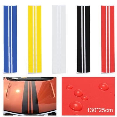 Sporty Stripe DIY Car-Styling Vehicle Hood Reflective Decals Sticker Decoration