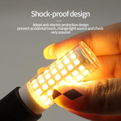 LED Corn Lamp E14 9W Screw Ceramic Bulb Household Commercial Bulb Warm Light Bulb HMM
