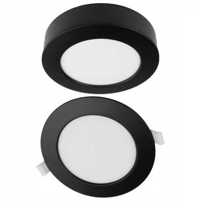 Downlight Circle Spot Ceiling Fixture 18W Cct 2W1 Black Nt/Pt