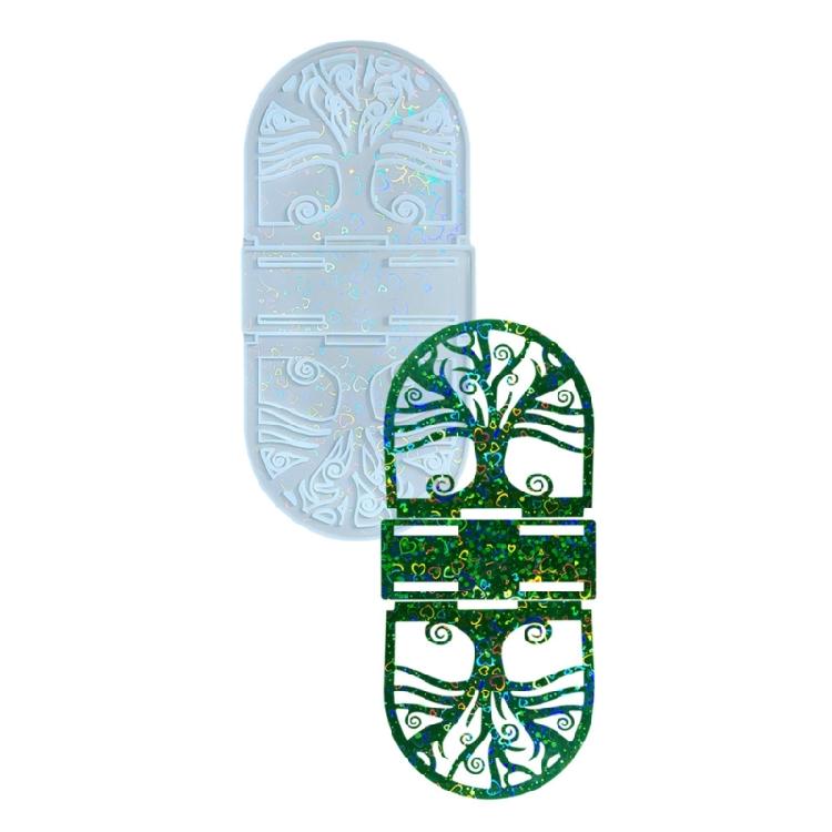 

Flexible Silicone Mould For Crafting Napkin Holders With Artistic Tree Pattern 1