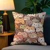 Summer Animal Plant Floral Decorations 2 Pillow Case Natural Linen Pillow Case Double-Sided Decor Sofa Pillowcase Home Decor