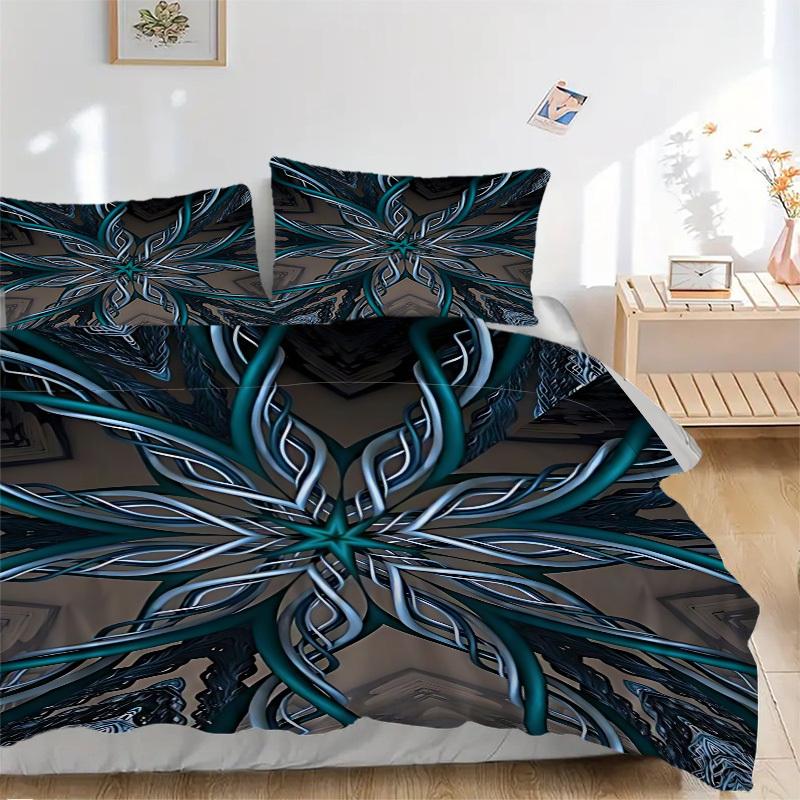 

3pcs Abstract Artwork Duvet Cover Set, Cover For Bedroom Guest Room (1 Duvet Cover + 2 Pillowcase, Without Quilt), yy250922240 135x200cm