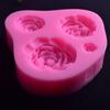 Silicone  Valentine's Day Rose Flower Heart Shape Chocolate Cake Baking Tool