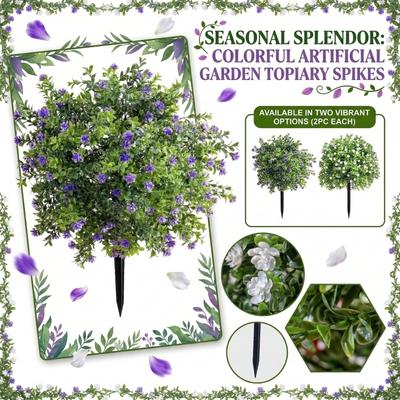 Piante Verdi Artificiali per Terreno di Giardini Cortili Esterni Primavera ed Estate
