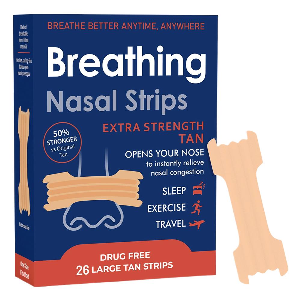 Breathing Nose Strips Extra Strength Sport Nasal Strip Better Sleep Non-Invasive Anti Snoring Strips for Adult Child