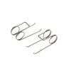 3Pcs Double Torsion Spring For Trash Can Stainless Steel 1.0Mm Wire Diameter 11Mm Outside D Strong Torsional Spring