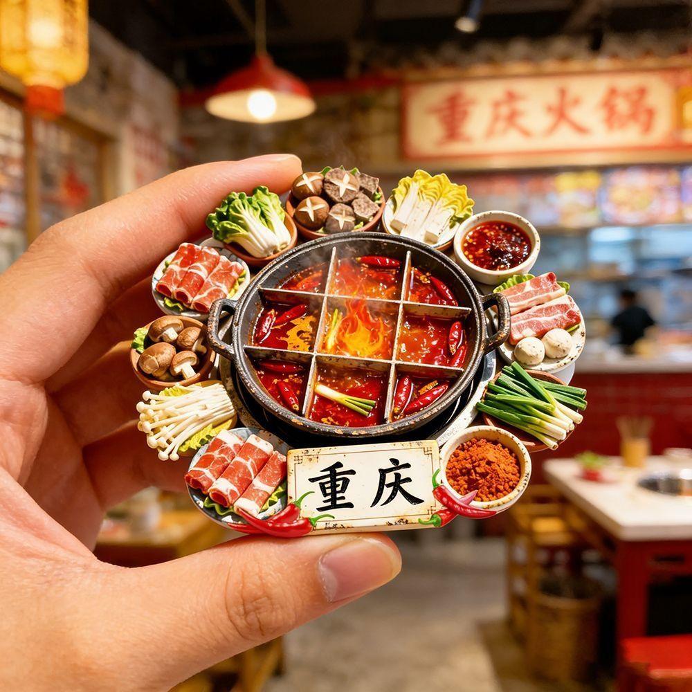 Resin Food Fridge Magnet Magnetic Refrigerator Sticker Cultural Heritage Tourism