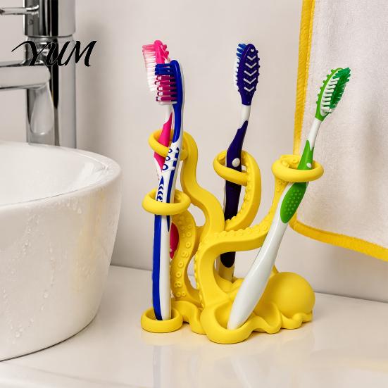 Novelty Desk Pen Cup Octopus Toothbrush Holder, Durable PLA Organizer, Creative Organizer Stand, Versatile Desktop Multi-functional Storage