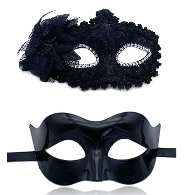 Couple Venetian Mask Masquerade Ball Mask Carnival Mardi Gras Prom Mask Theatrical Mask Cosplay Party Masque Lace Mask
