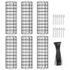 6 Pk Tree Trunk Protector Enhanced Tree Trunk Protection Guards With Metal Stakes Easy-Installation Iron Tree Trunk Protector