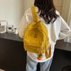 Corduroy Studentenkleiner Rucksack Damenmode Lässig Streifen Samt Rucksack Lässig Mori Einfarbiger Kleiner Rucksack