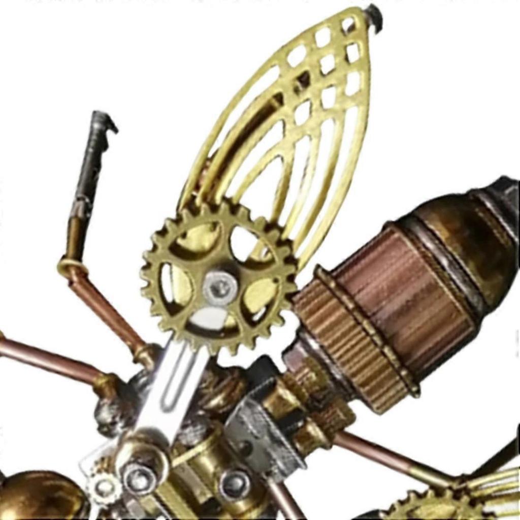Steampunk Mechanical Insect Iron Metal DIY Building Blocks 3D Three-Dimensional Assembly Model Puzzle Birthday Gift