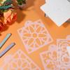 25 Pcs Scroll Tile Cookie Stencils, Royal Icing Cookie Cake Stencils Reble Pattern, Chinoiserie Tiles Airbrush Painting Stencil, Craft Painting