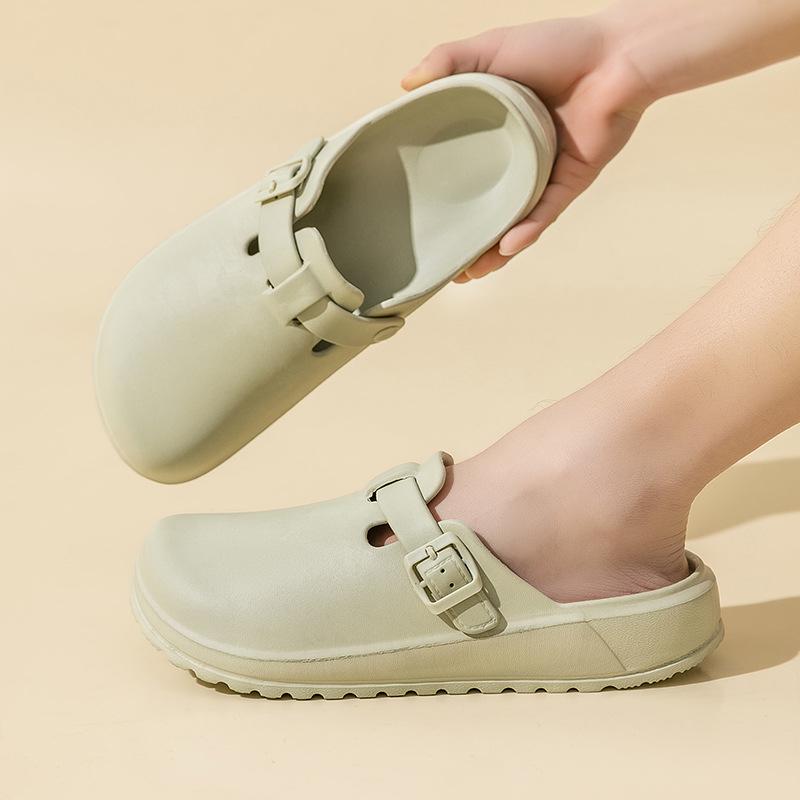 Women's Lightweight Baotou Slippers: Comfortable Summer Indoor Shoes for Nurses, Doctors, and Home Use