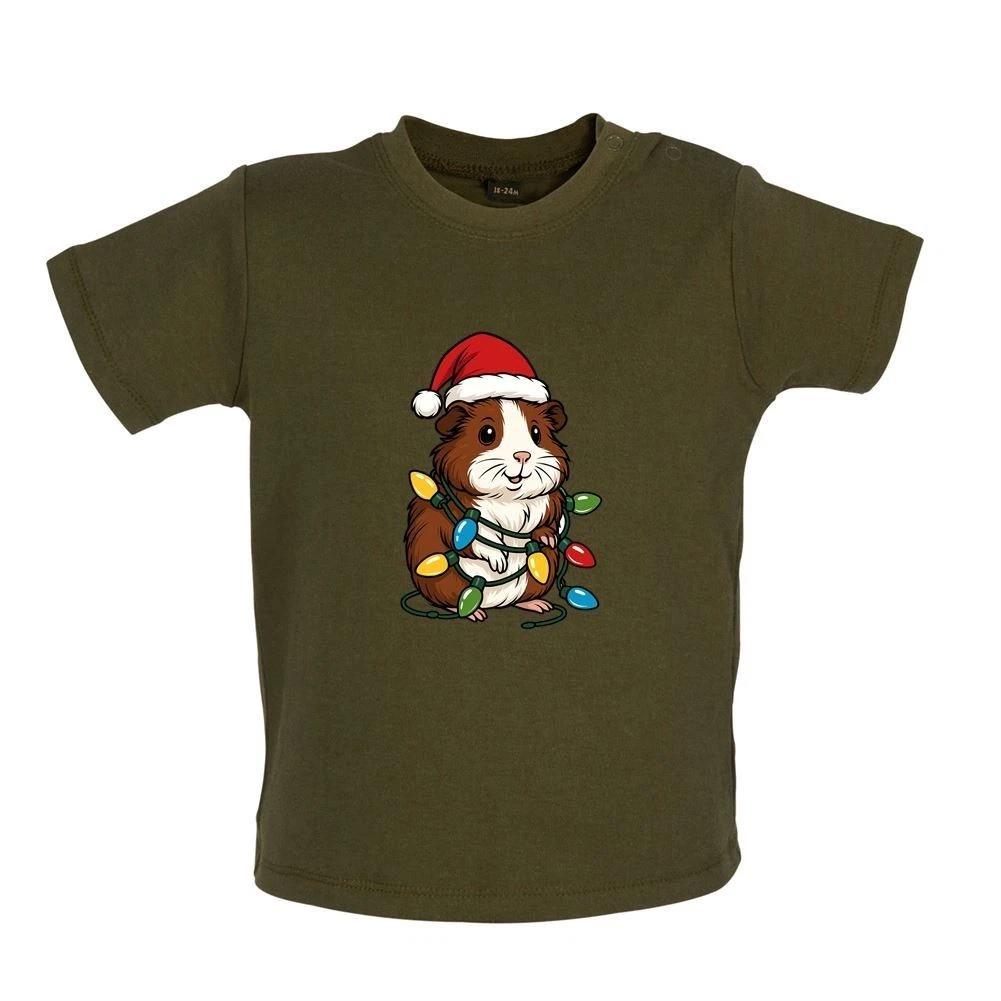 

Guinea Pig Christmas Lights -Baby Kids Boys Girls Unisex T-Shirt / Romper Tees Top- Pigs Cute Love Pet 120