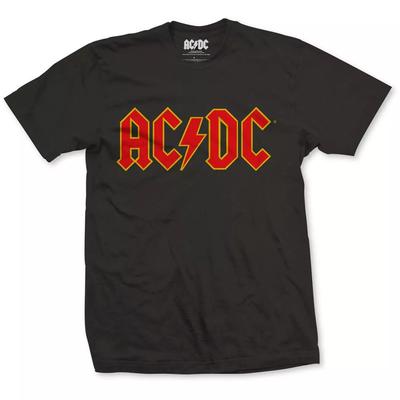 100% Cotton TOPS UNISEX TEES MENS WOMENS AC/DC T Shirt Red Logo Black Mens Unisex Classic Rock Metal Tee New
