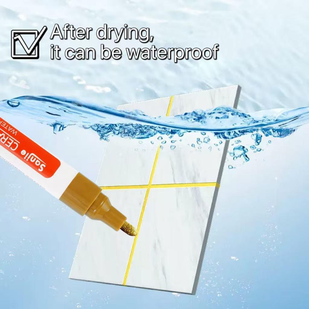 3pcs Tile Marker Grout Pen Wall Gap Sealing Repair Tool for Bathroom Floor Seam Easy To Use Durable Marking Pen for Tile Gap Filling