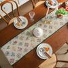 Dining Table Cotton  Linen Table Runner with Tassels