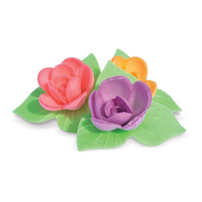 Décors azymes - 8 mini roses corolles