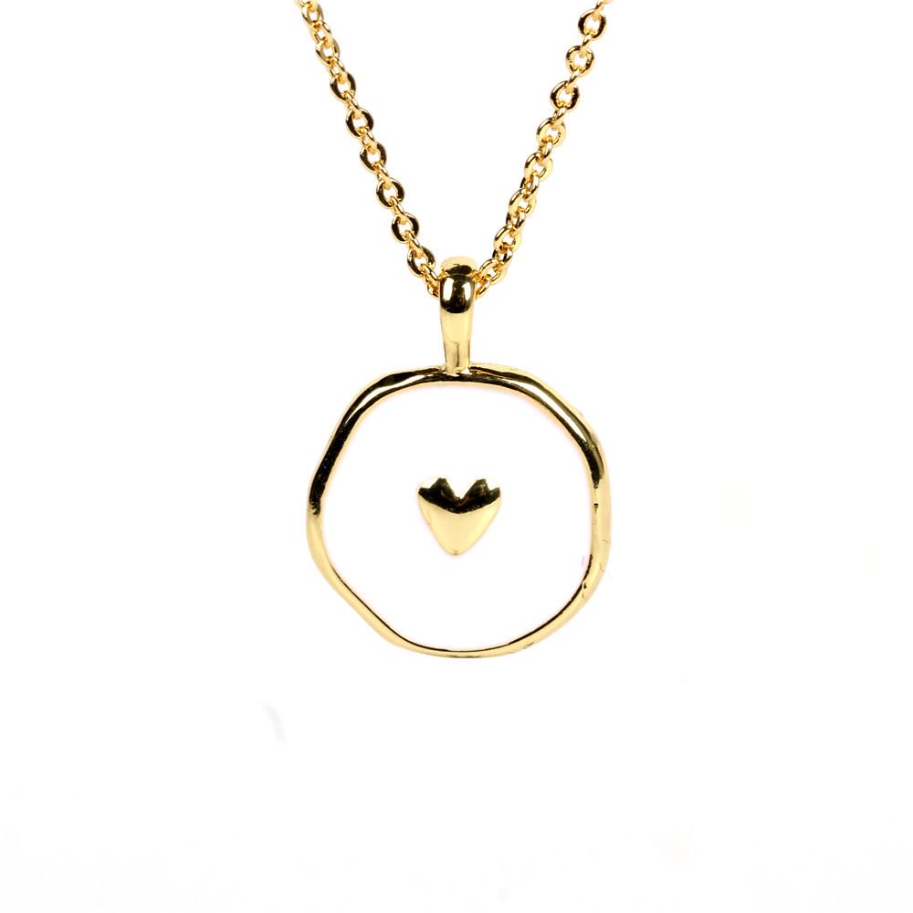 European & American Style Gold-Plated Star, Moon & Heart Pendant Necklace for Women