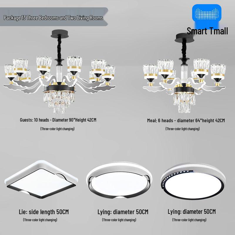 Luxury Modern Crystal Chandelier for Living Room - Elegant Luminous Fixture