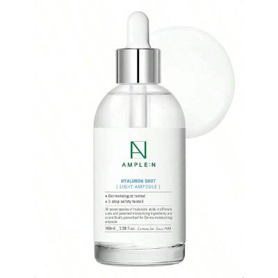 Ample:N Hyaluron Shot Light Serum 100ml Hydrate Oily And Combination Skin And Restore Vitality – Plumping, Refreshing, Anti Aging Ampoule