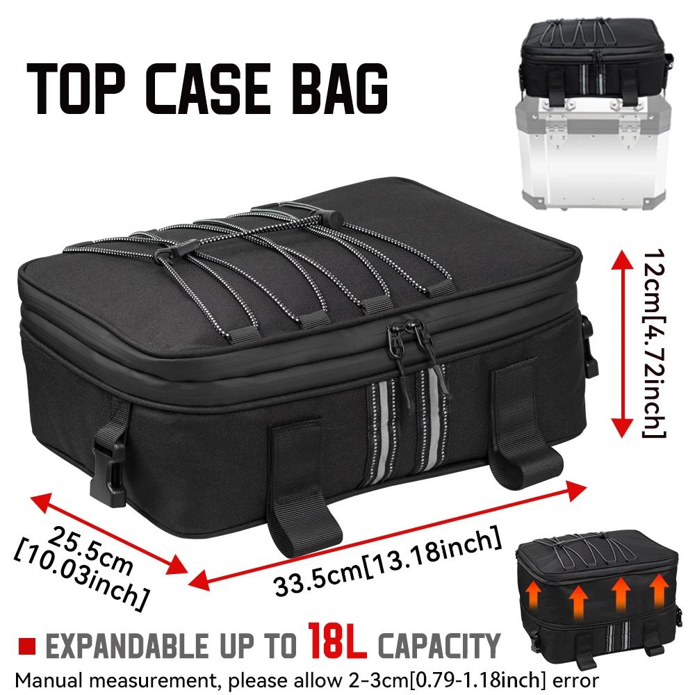 R1200GS Motorcycle Top Bag Waterproof For BMW R 1200 1250 GS LC Adventure Top Box Pannier Bag Case Luggage Bag F650GS G310GS ADV Logo