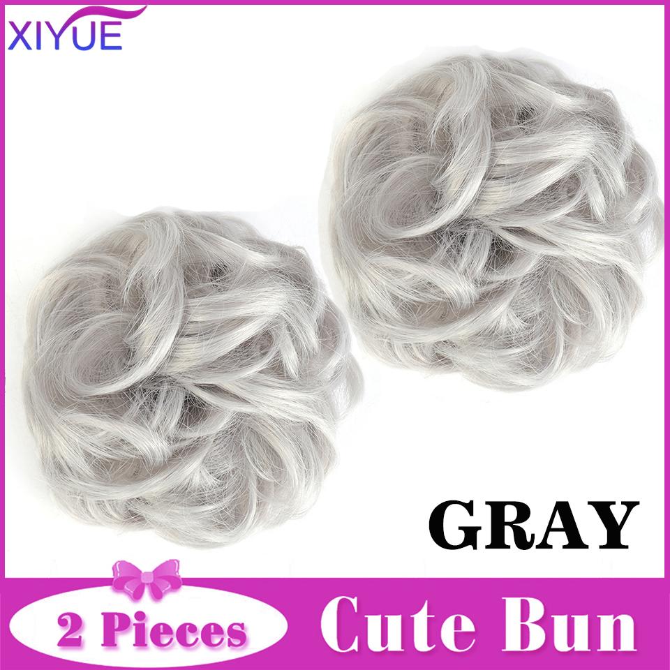 Cheap XIYUE Synthetic Chignons Hair Scrunchies Extensions Hair Messy