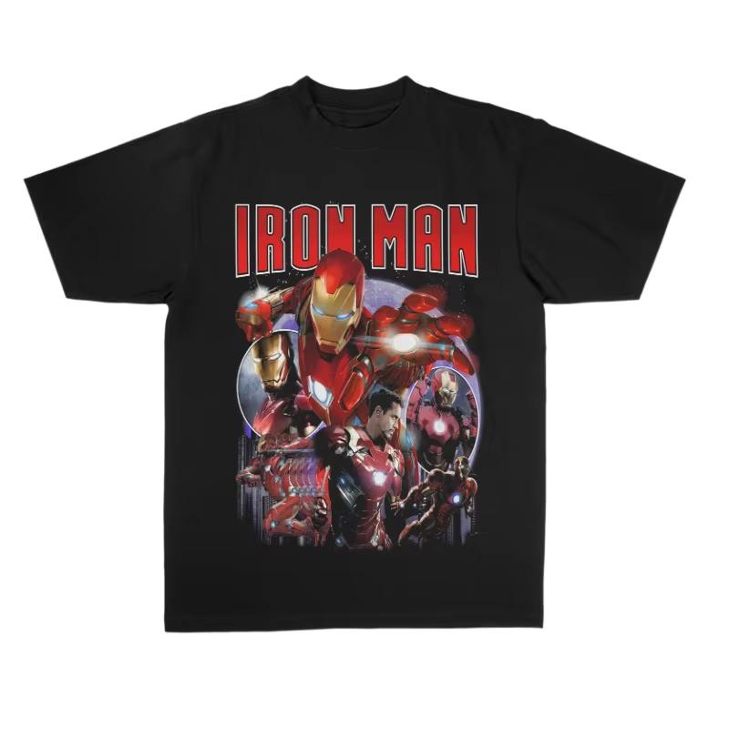 

Iron Man Graphic TShirt Retro Punk Harajuku Streetwear Oversized Cotton Casual Fashion Crew Neck Short Sleeve Tee for Men Women S