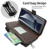 Premium Leather RFID Flip Case For Samsung Z Fold 8 Ultra 7 6 5 Zipper Wallet Card Slots With Screen Glass Protection Touch Pen
