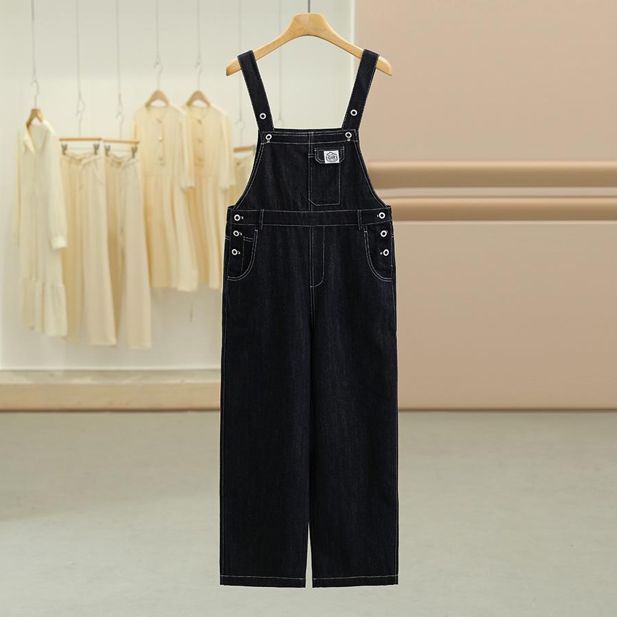 

Чжан Наттинг Осень 2025 Женский джинсовый комбинезон слим для молодежного образа Small джинсовый синий