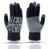 Winter Warm Men's Gloves Fleece Thickened Thread Knitted Star Anise Riding Full Finger Gloves Riding Knitted Gloves