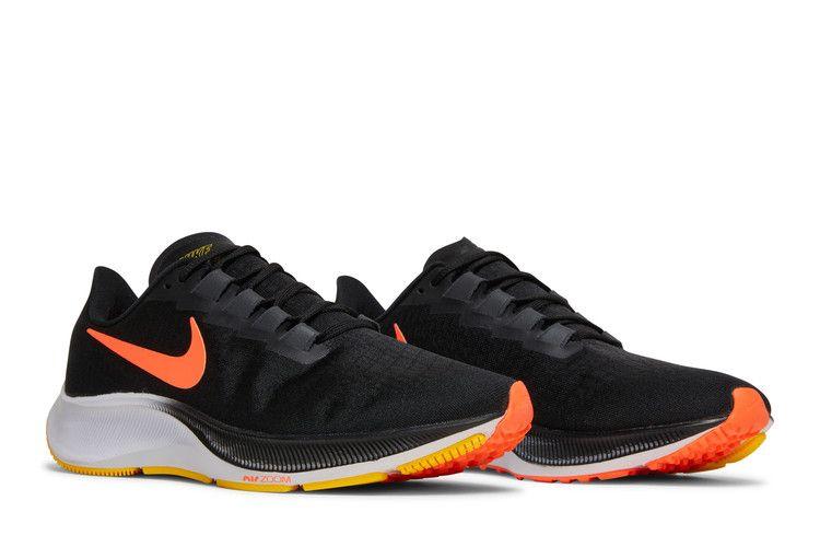 Nike Air Zoom Pegasus 37 Black Bright Mango Men's Sneakers