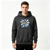 Men's Pullover Hoodie, Peace Daisy Flower Print Casual Long Sleeve Sweatshirt for Daily Wear