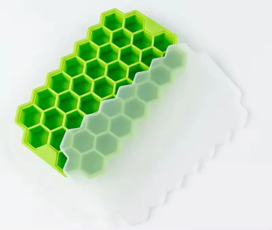 Opakovaně použitelná silikonová forma na ledové kostky Plástvové formy na ledové kostky Bez BPA Výrobník ledu Želé forma Whiskey Koktejl Kuchyňské náčiní