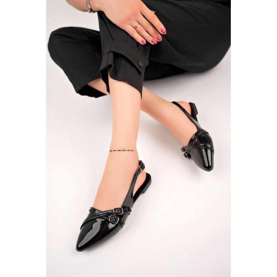 Women's Open Back Flat Shoes / Flat Sandals