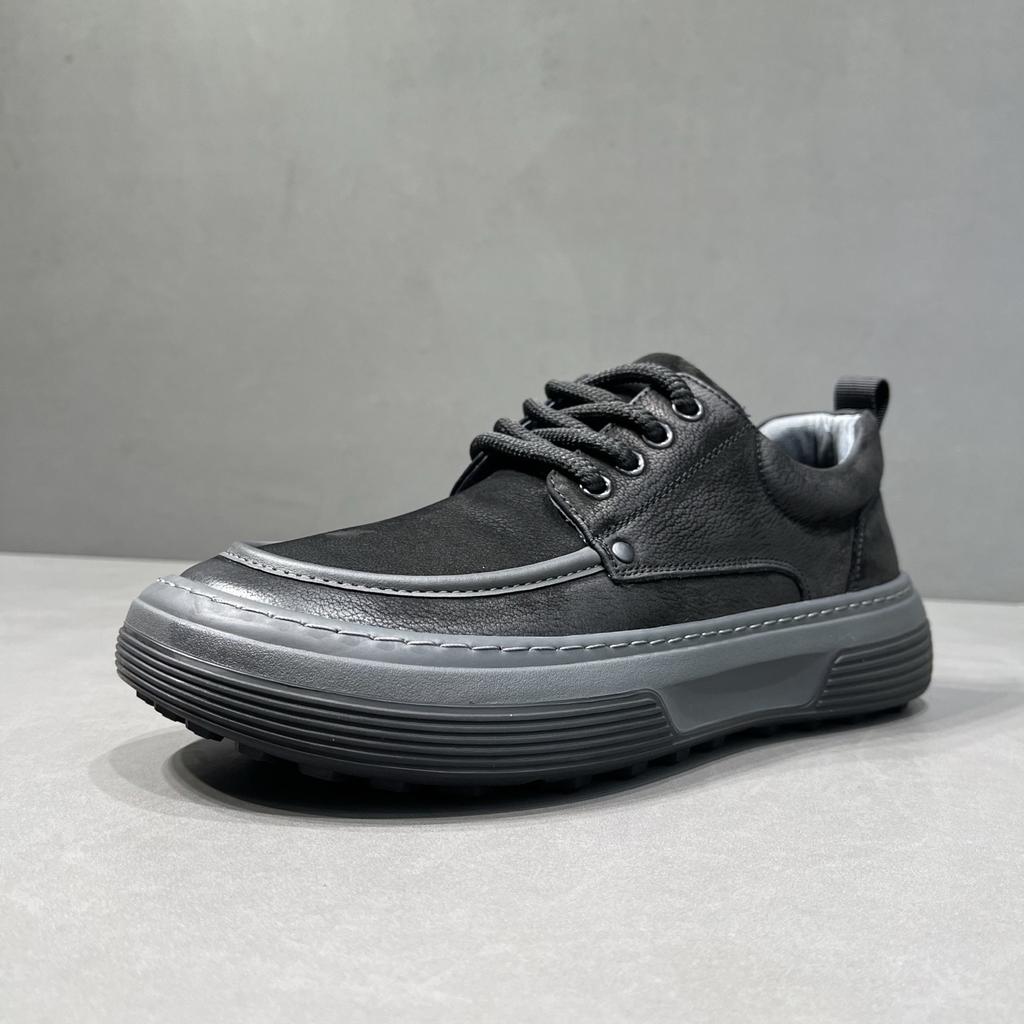 Men's shoes 2026 autumn new British retro thick baseplate shoes men's low-top light casual men