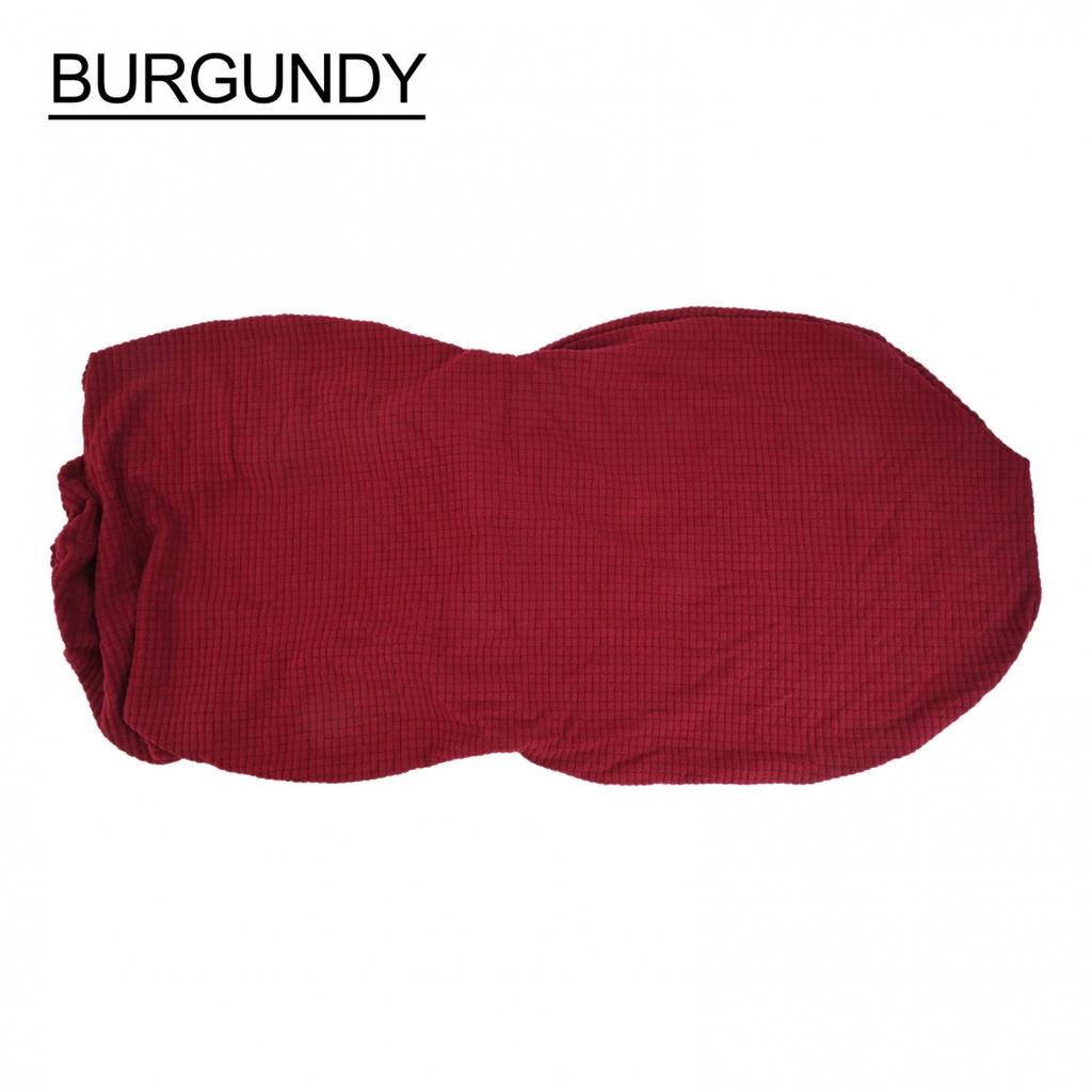 Oval dining table and chair cover with integrated cushion and backrest