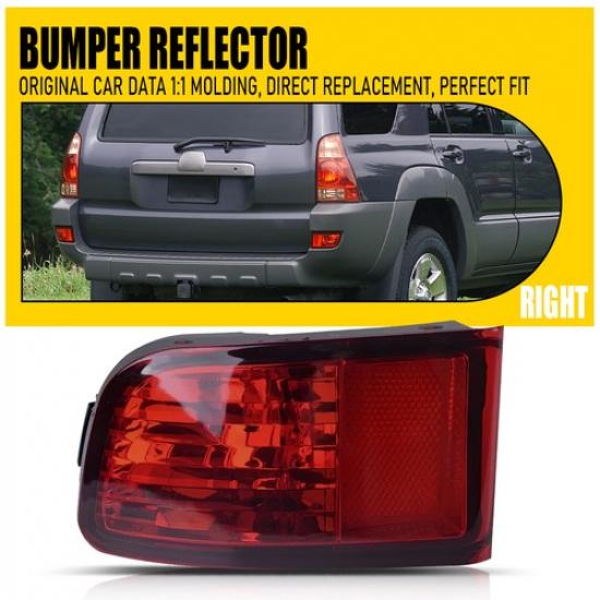 1 RH Rear Passenger Bumper Reflector For 2002-2009 Toyota Land Cruiser Prado 120